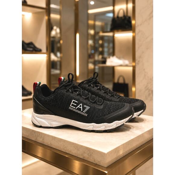 Emporio Armani Ea7 Crusher Distance Trainers Sneakers Mens Black 8 main image 15